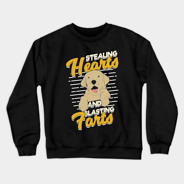 Stealing Hearts And Blasting Farts Labrador Gift Crewneck Sweatshirt by Dolde08